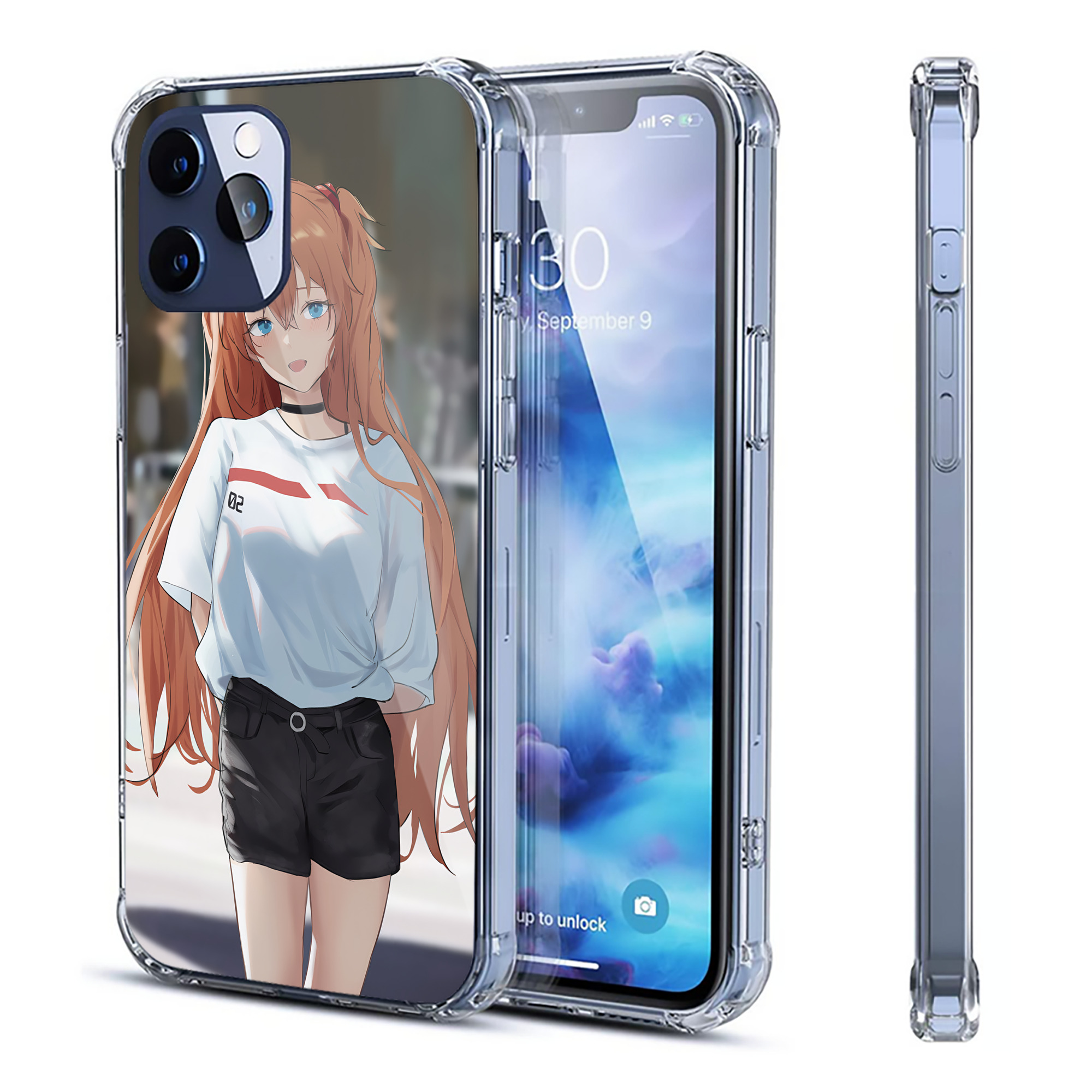 （画像用） EVA 新世紀エヴァンゲリオン 【iPhone 12シリーズ対応】透明スマホケース（クリアソフトケース）